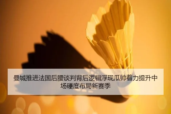 曼城推进法国后腰谈判背后逻辑浮现瓜帅着力提升中场硬度布局新赛季